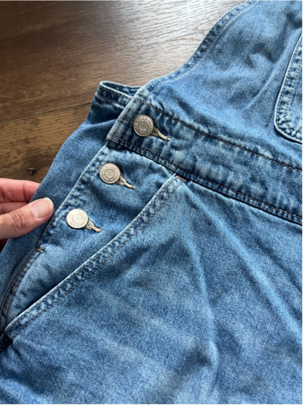 Gap denim shorts overalls size L - Picture 7 of 11